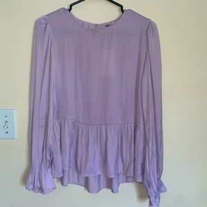 Purple Stradivarius long sleeve blouse - brand new - still in tag